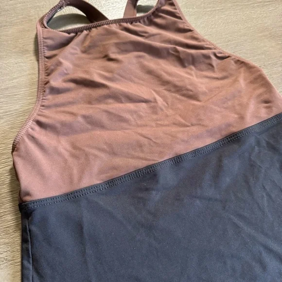 Vintage Brown Black Halter Tank Top S La Blanca - Picture 4 of 9